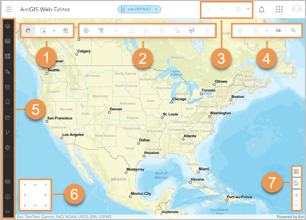 Web Editor user interface Web Editor user interface